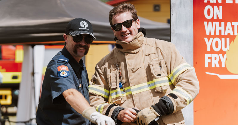 Firemen at the Kumeū Show